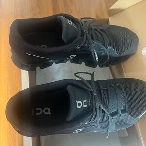 On Running Black Sneakers with Breathable Mesh Design